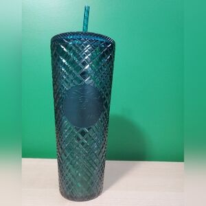 Venti turquoise reflective Starbucks tumbler